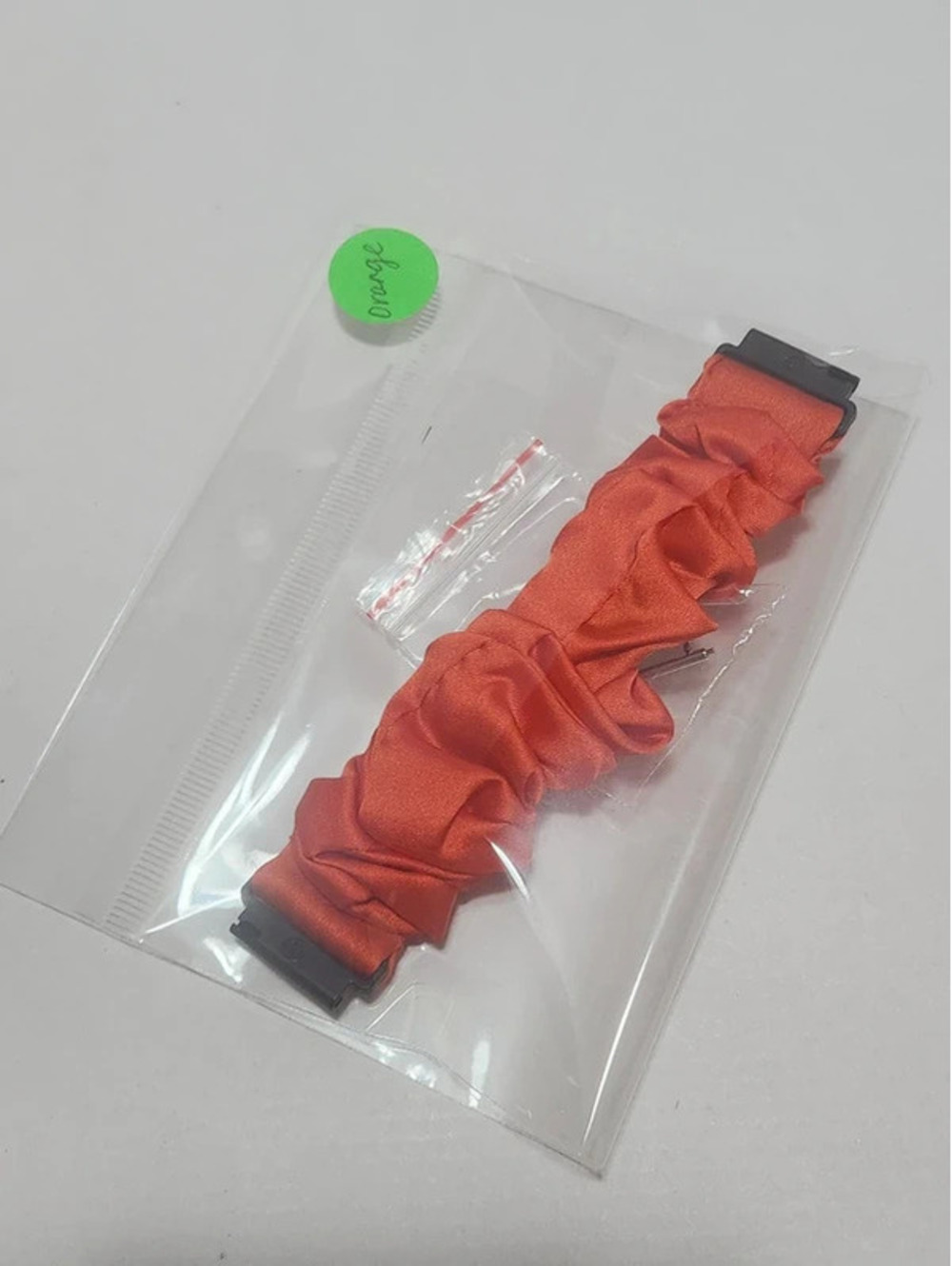 Scrunchies Watch Band for 20mm, Compatible with Samsung 7, 6, 5, 4  Color:Orange